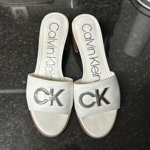 White Mule Sandals For Women. Perfect for summer or vacation